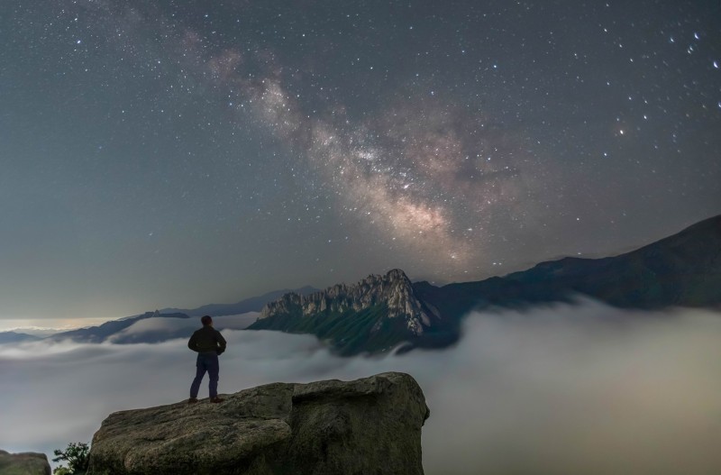 울산바위 은하수