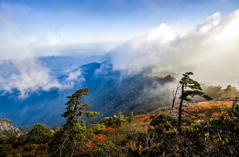 지리에 가을이 찾아오는 계절에