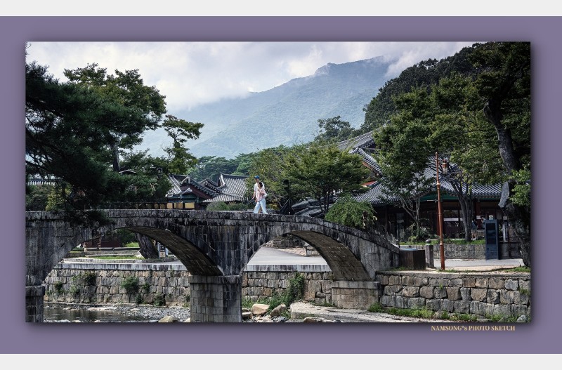 통도사에서 -----