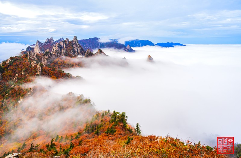 만추의 공룡능선 운해경
