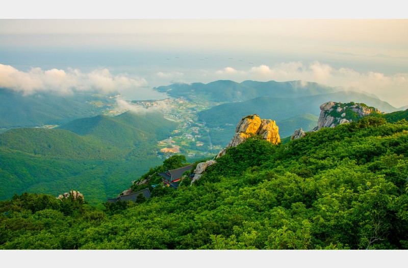 산사있는 풍경