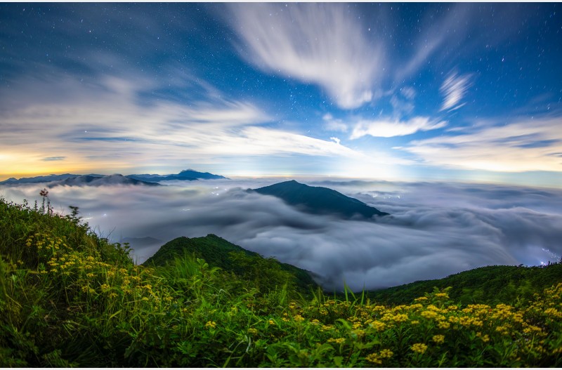산정의 별밤