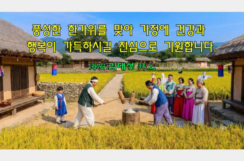 추석 인사 드립니다.